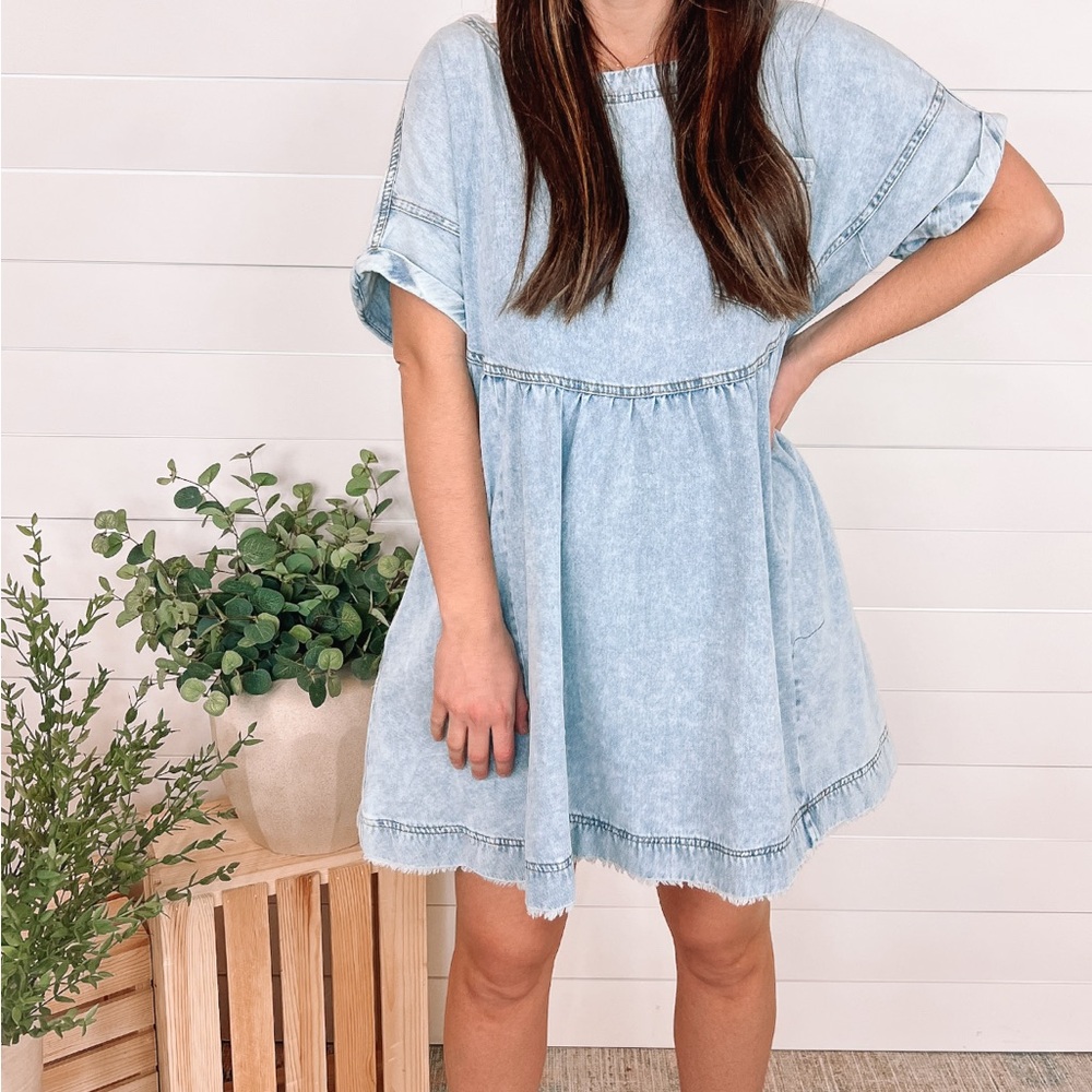 Light Blue Denim dress